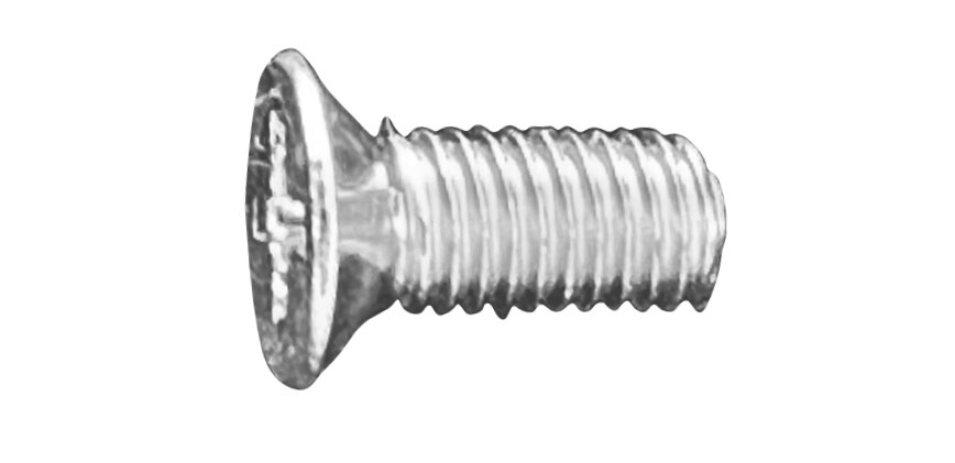 WRD M5 Phillips Screws - Countersunk flat top screws for rubber pad mounting