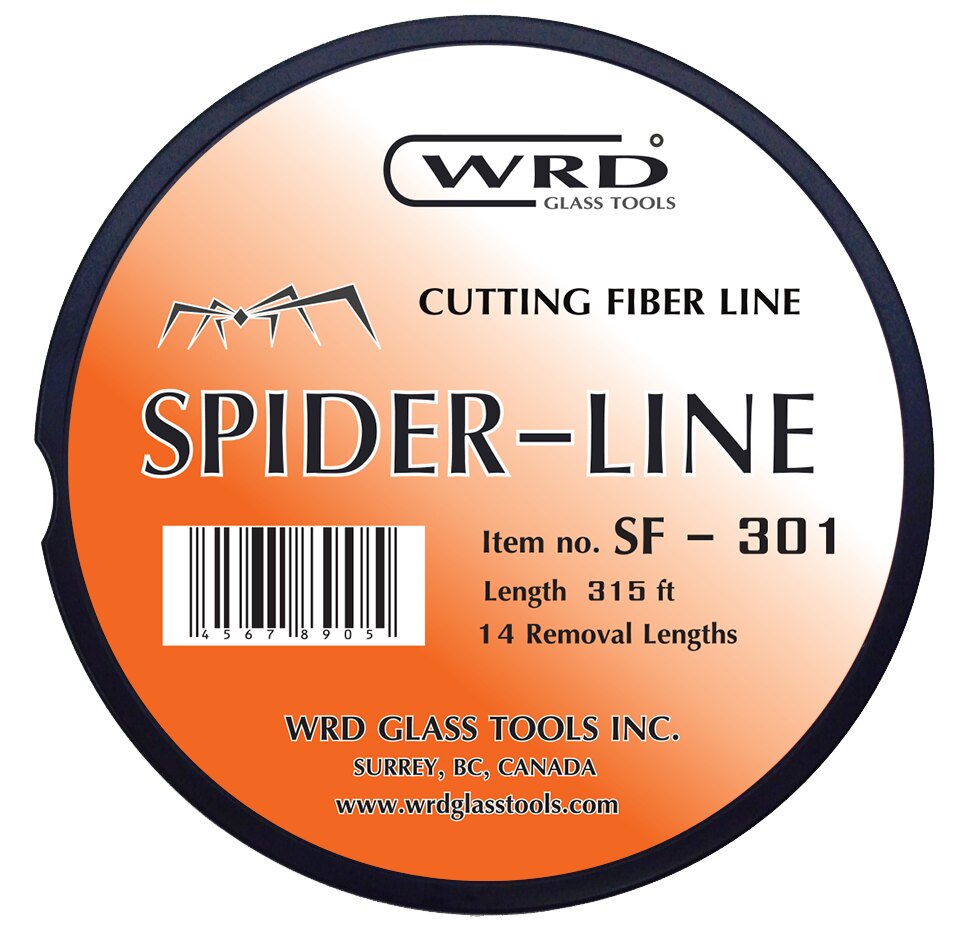 WRD Spider Line SF 301 (WRD-SF301) - 0.85mm flat braided mid gauge auto glass cutting fiber