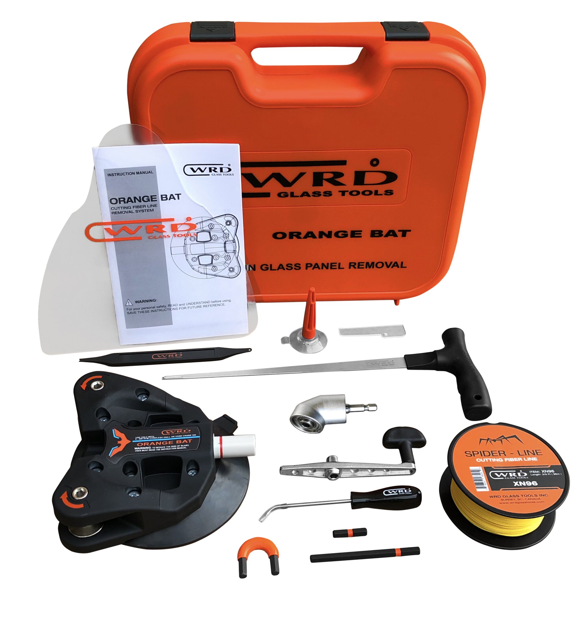 WRD Black Bat Kit 300W (WRD-OB-300W-BLK) - Limited edition dual spindle auto glass removal kit
