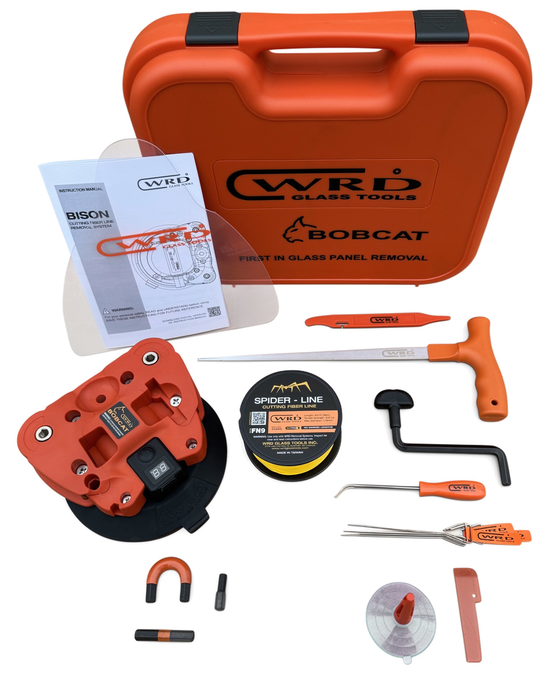 WRD Bobcat Kit 300 with EPX-powered glass removal system