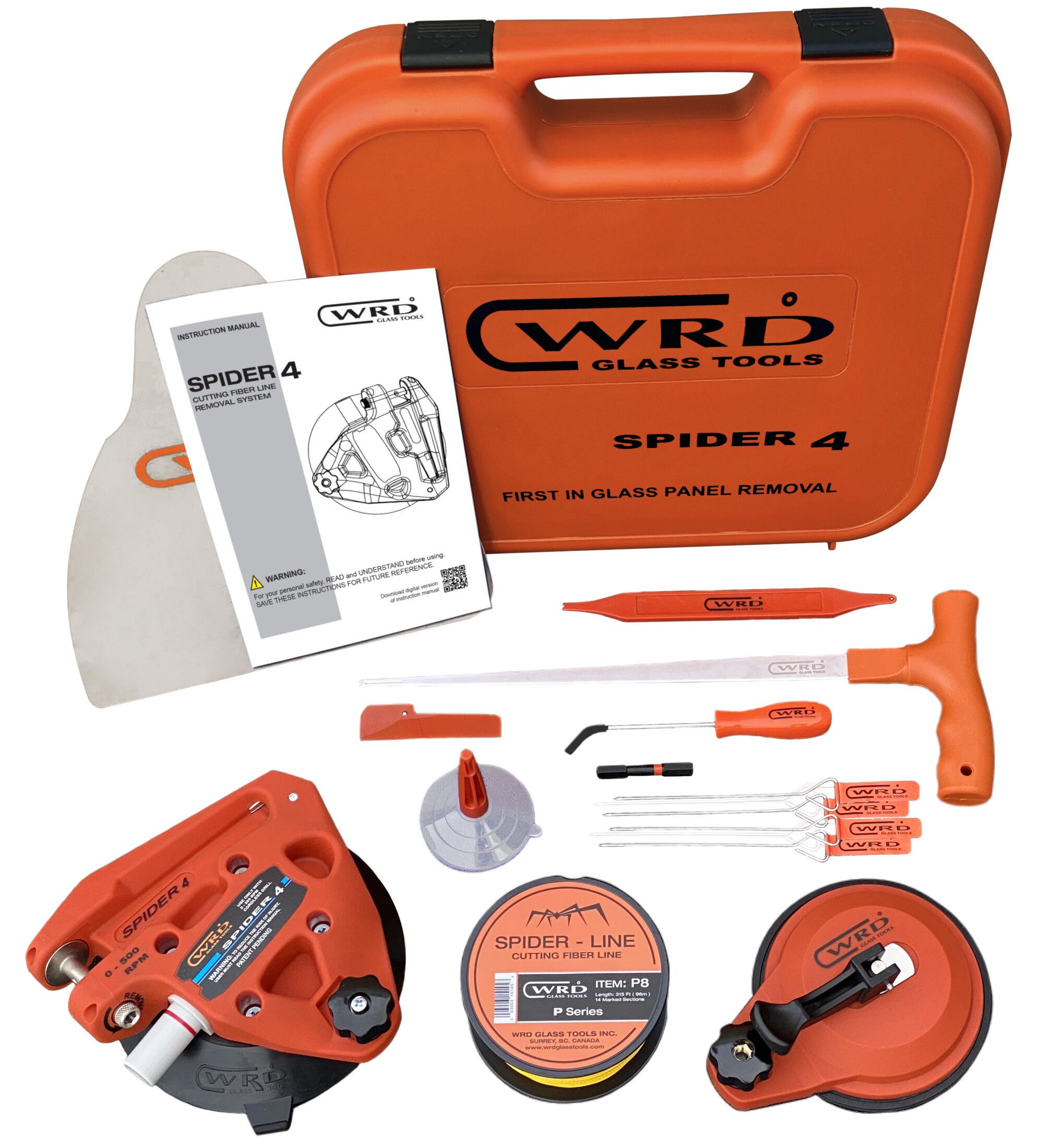 WRD Spider 4 Kit 300 (WRD-S4-300) - Auto glass cutting fiber line removal system